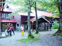 徳沢園の朝