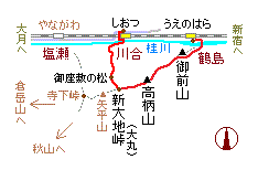 高柄山の略図