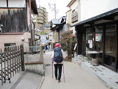 古い街並みの有馬温泉街