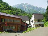 駒の湯:バックは駒ヶ岳 駒の湯:バックは駒ヶ岳