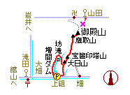 御殿山・略図 御殿山・略図