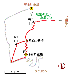 天山の略図
