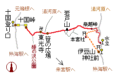 岩戸山の略図
