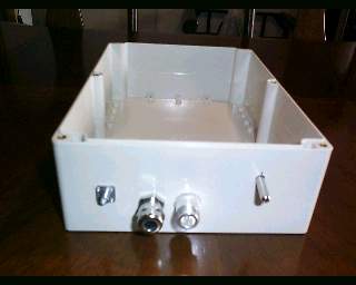 Inside view of the water proof box
