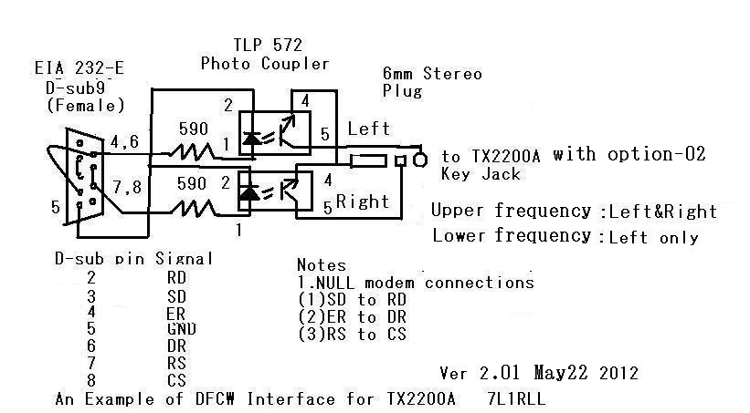 A sample of 136kHz DFCW,QRSS and Opera Keying Circuit