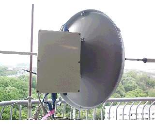 A view of 5600MHz Dish antenna