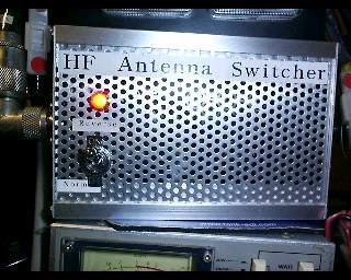 Front view of the HF antenna switcher