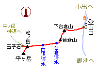 平ヶ岳 略図