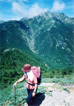茶臼岳への登路にて