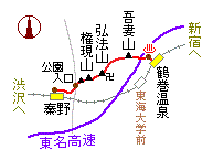 弘法山 略図