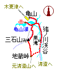 三石山 略図