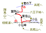 景信山・略図1