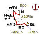 武甲山・小持山・大持山の略図
