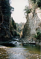 弘文洞跡の岩壁