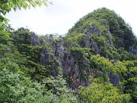 石灰岩の稜線
