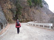 林道上野大滝線をくねくねと登る