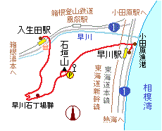 「石垣山」の略図