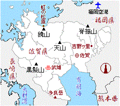 佐賀県の略図