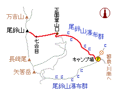 尾鈴山の略図