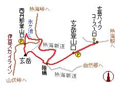 玄岳の略図