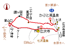 鐘ヶ嶽の略図