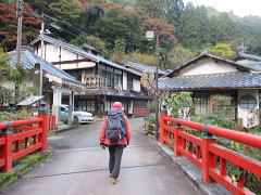 清滝川に架かる渡猿橋